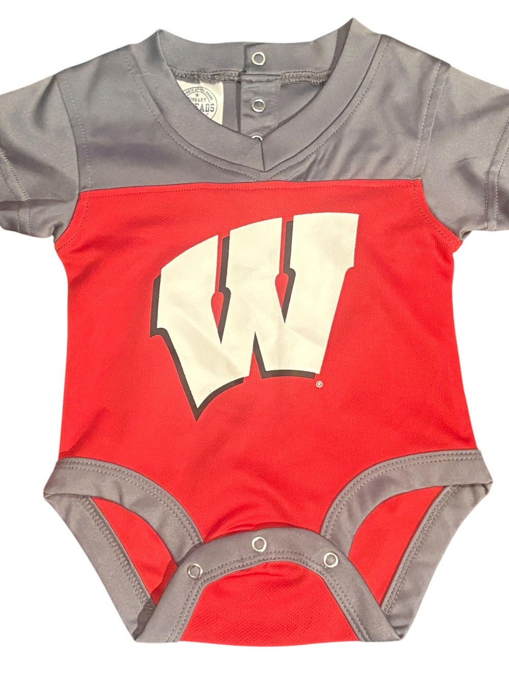 Wisconsin Badgers Football Jersey Bodysuit 0-3M